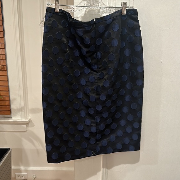 NWT jcrew navy polka dot skirt - Picture 4 of 4